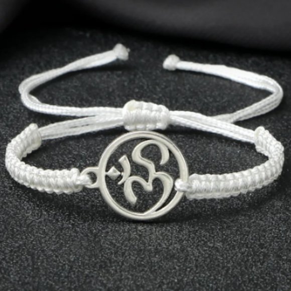 Om Bracelet,Yoga Bracelet,Drawstring Bracelet,Multicolor Strings Available - Picture 1 of 1